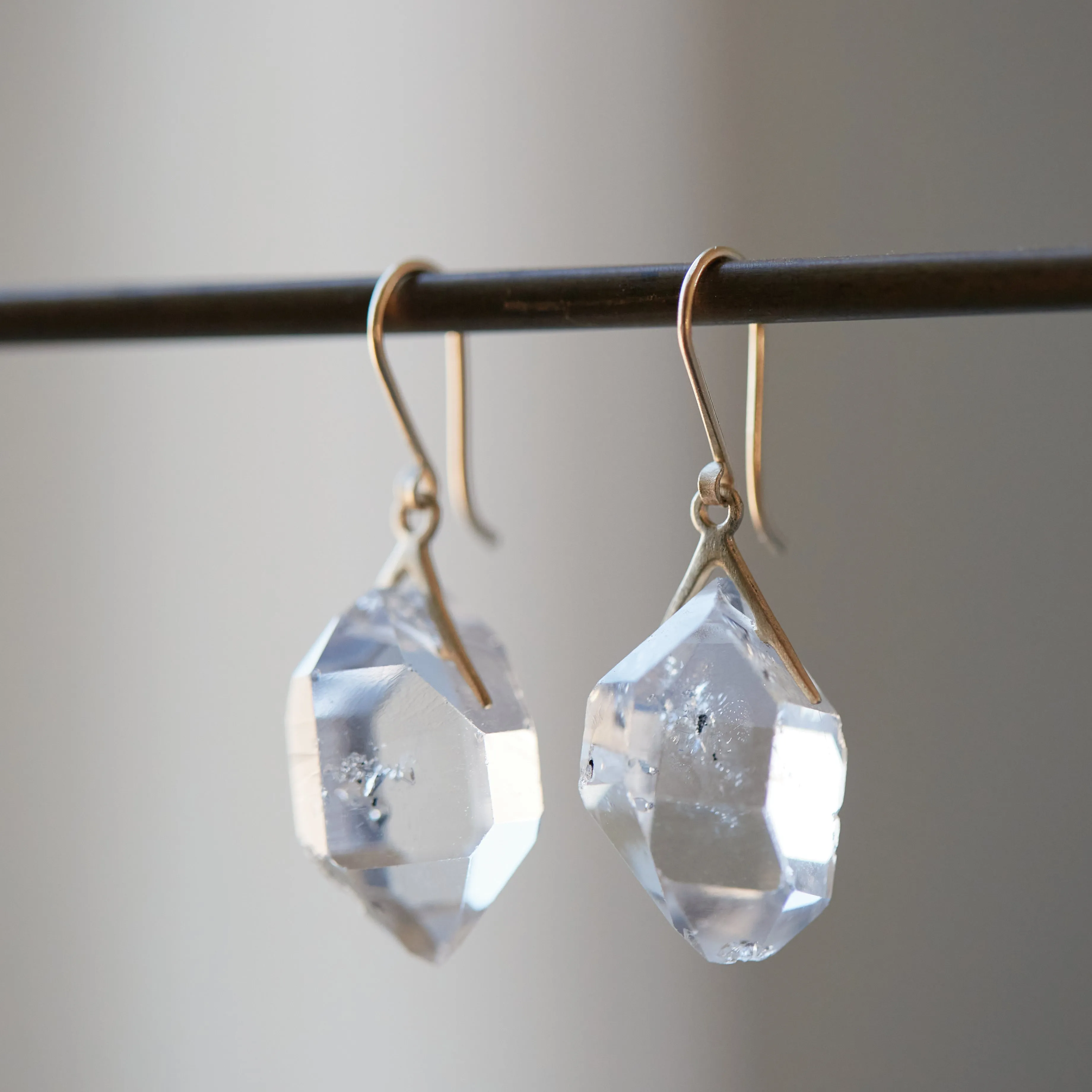 Sticks and Stones Herkimer Quartz Earrings