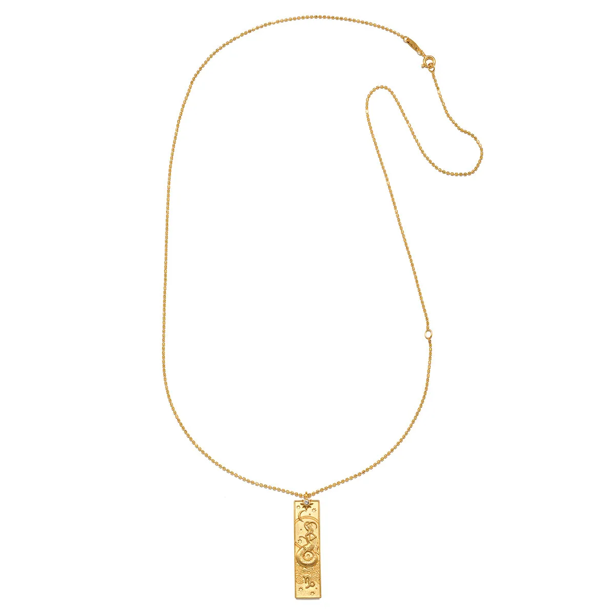 Story of Capricorn Zodiac Necklace