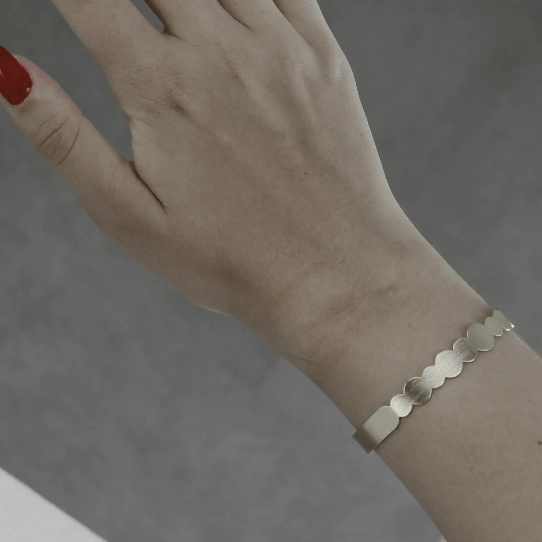 Theia Dot Cuff Bracelet Gold Plating
