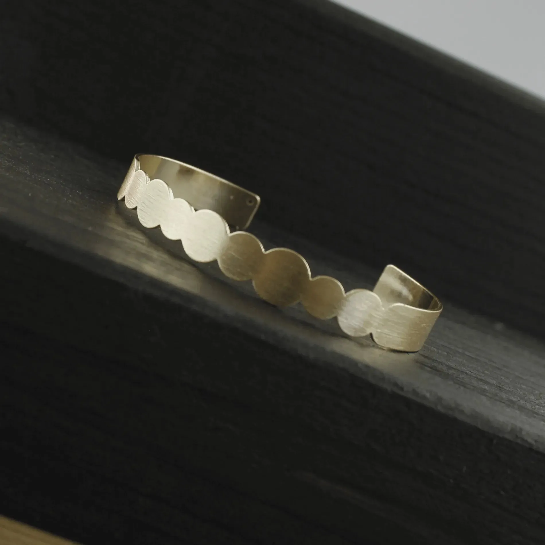 Theia Dot Cuff Bracelet Gold Plating