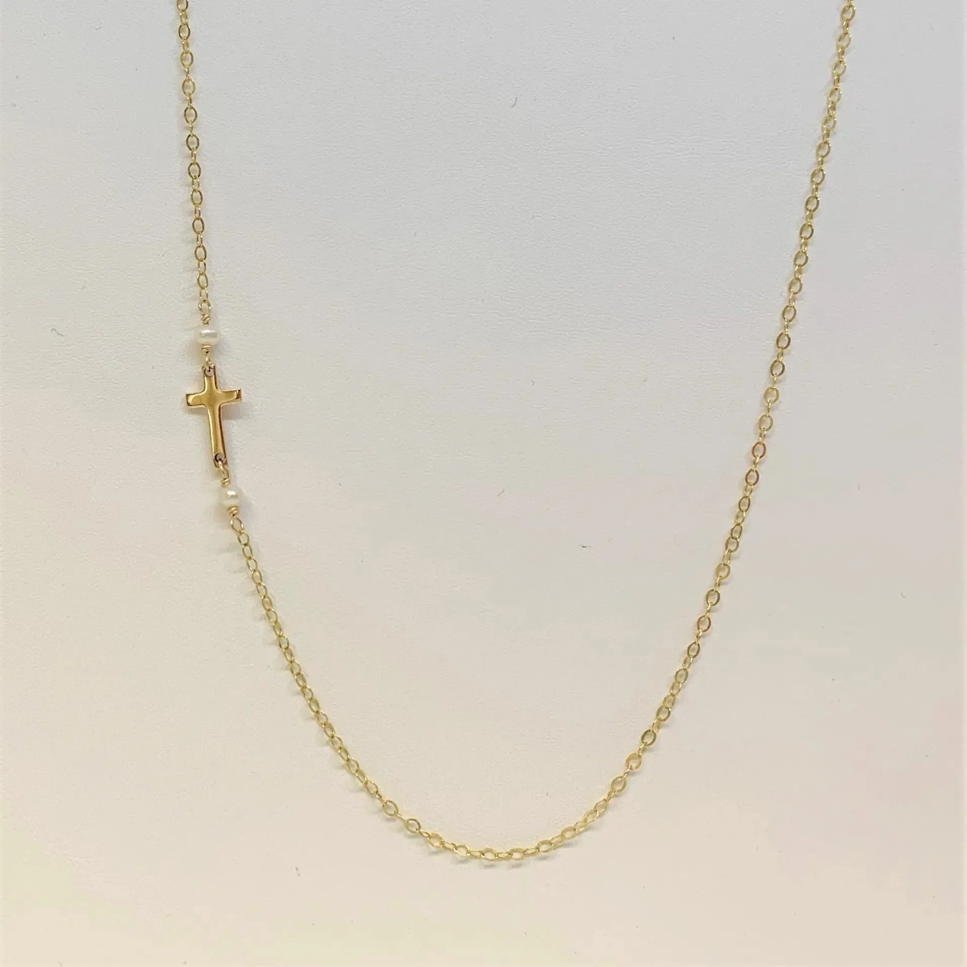 Tiny Cross Necklace