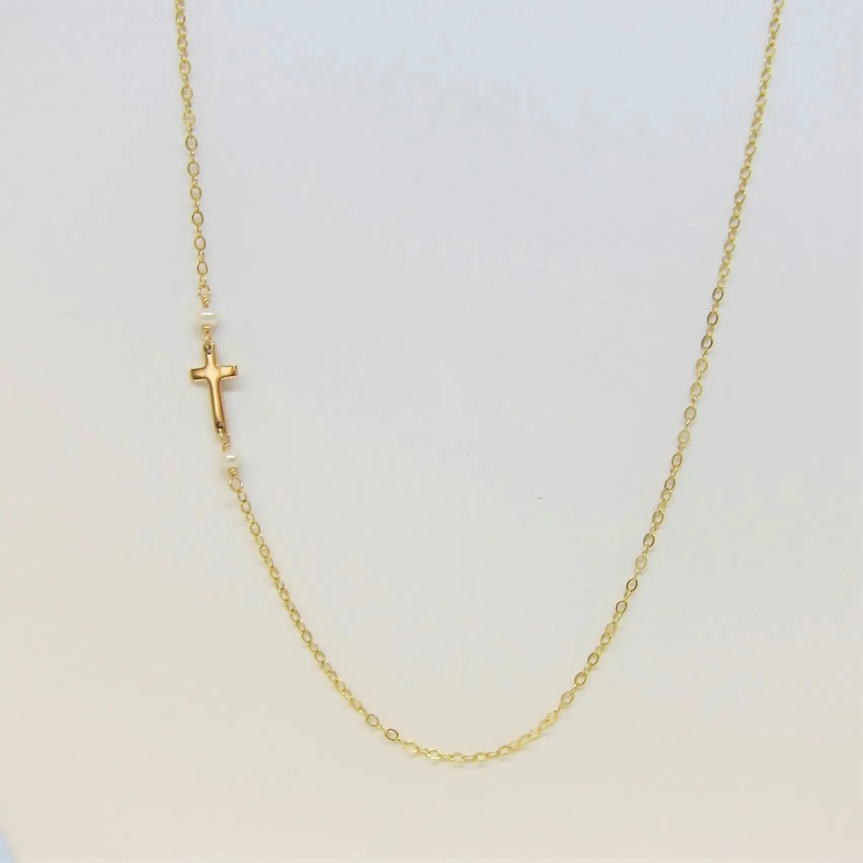 Tiny Cross Necklace