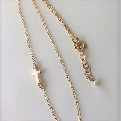 Tiny Cross Necklace