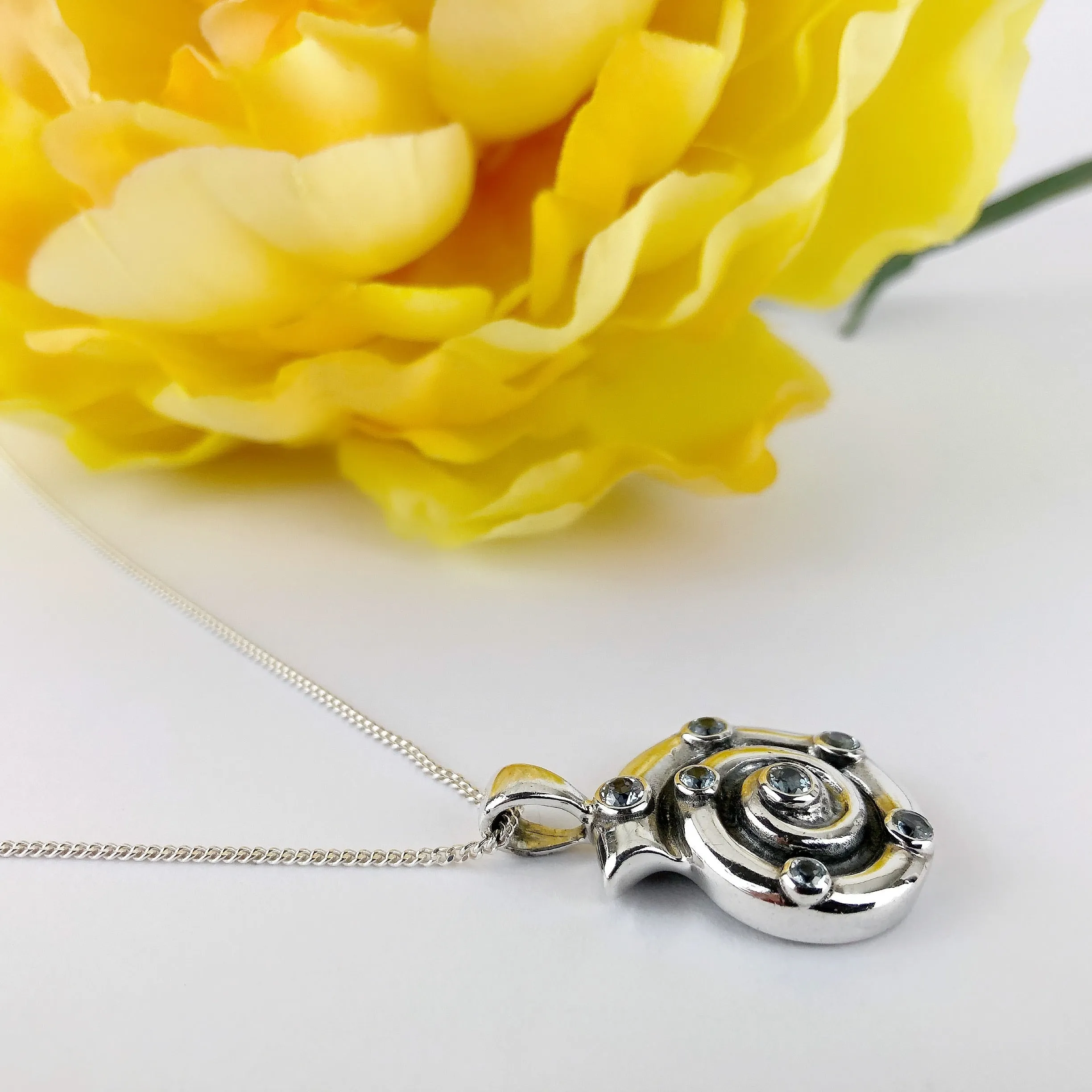 Topaz Ammonite Pendant - VP309