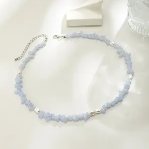 Trendy Personality Turquoise With Pearl Design Necklace