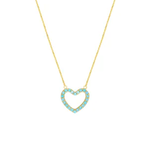 Turquoise Heart Necklace