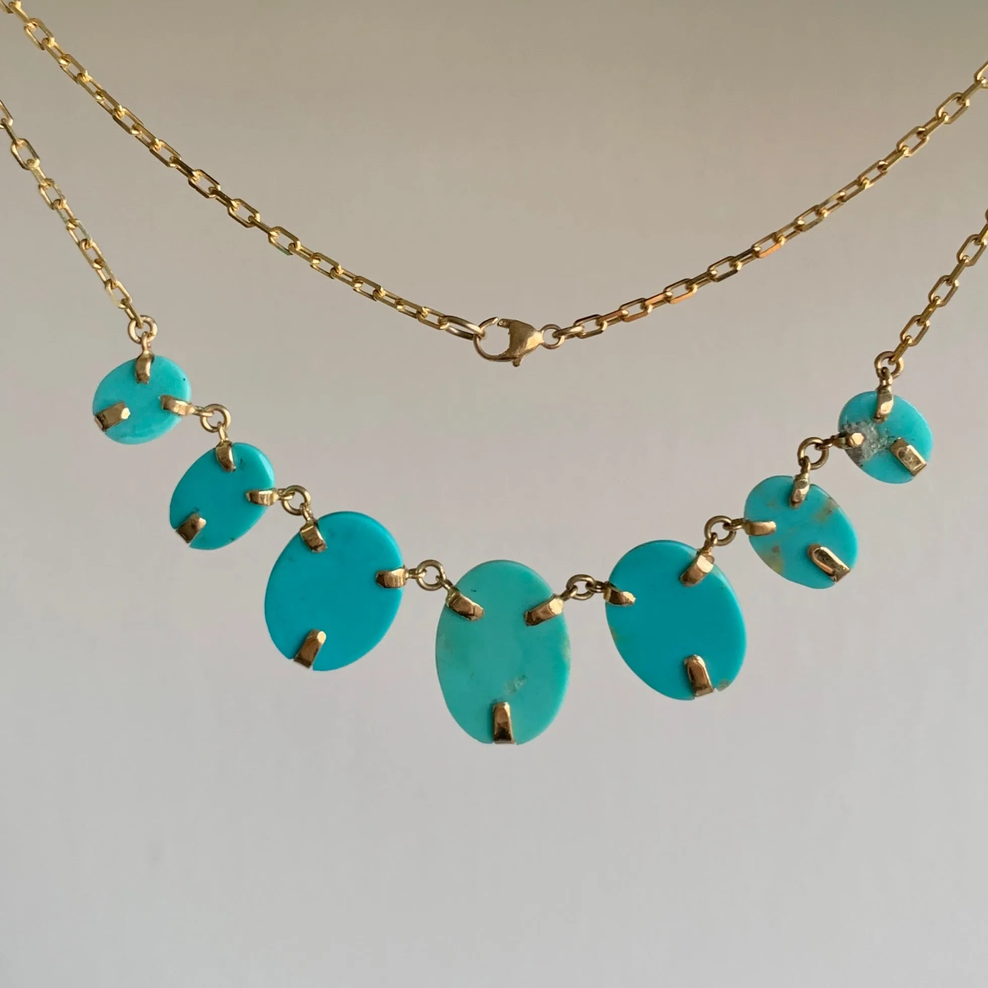 Turquoise Lucky Scarab Charm Necklace