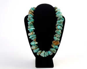 Turquoise Rare Large Chunk Vintage Necklace