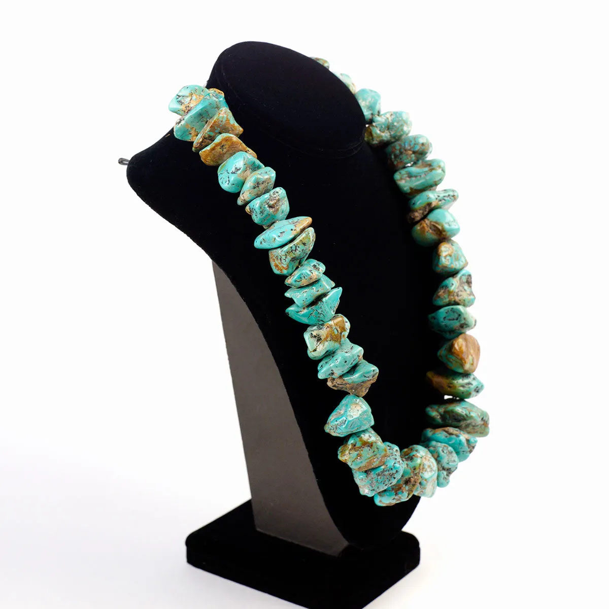 Turquoise Rare Large Chunk Vintage Necklace