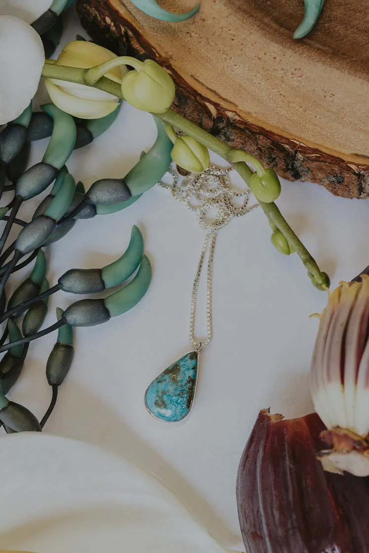 Turquoise Teardrop Necklace