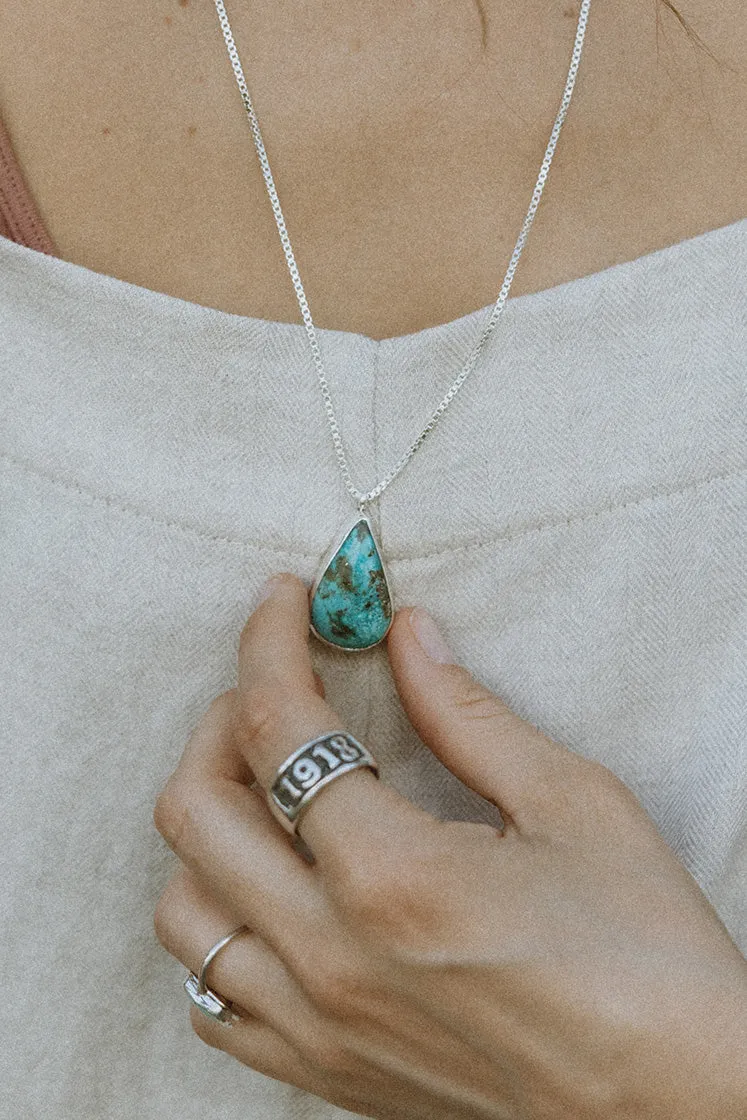 Turquoise Teardrop Necklace