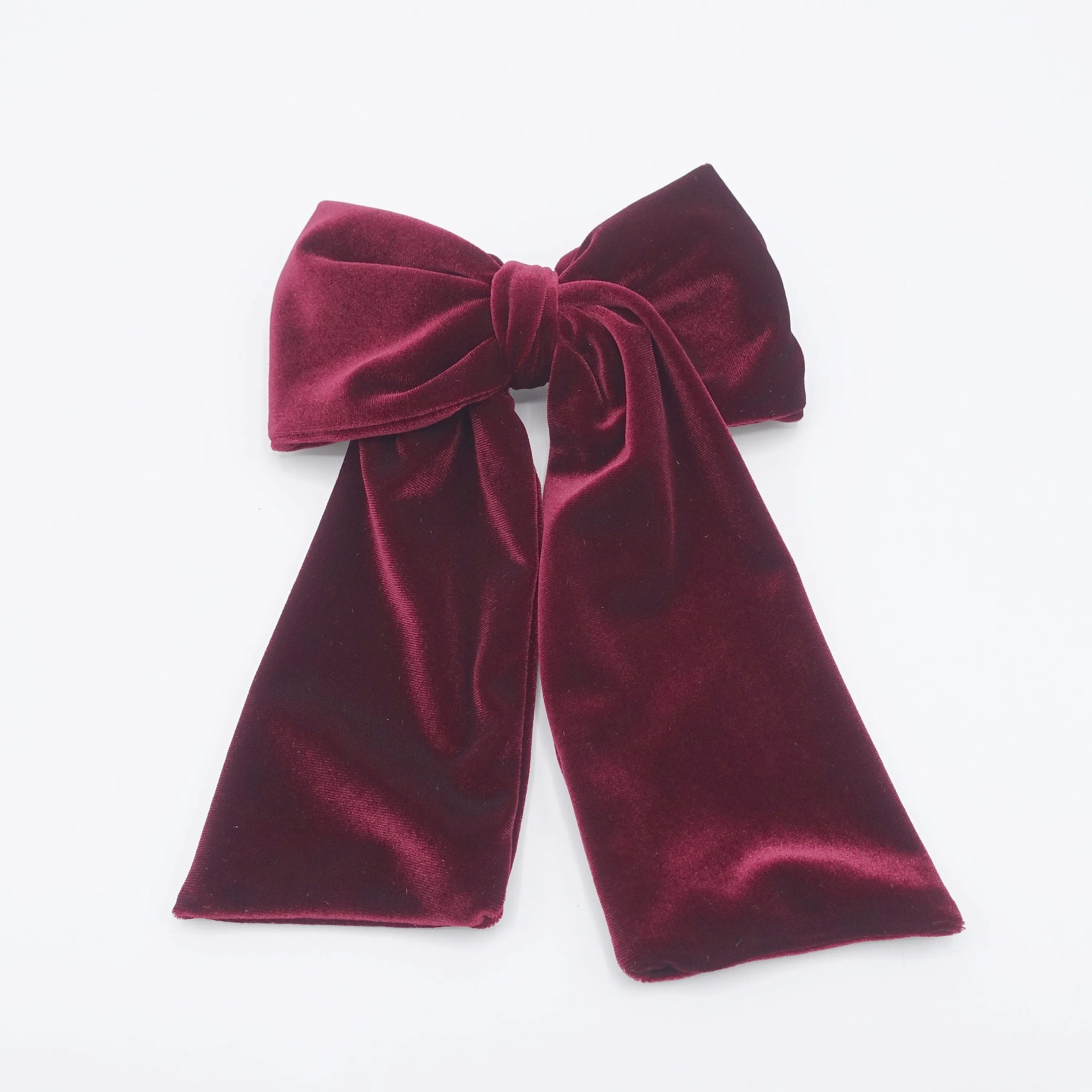 velvet hair bow medium large sized hair accessory for women