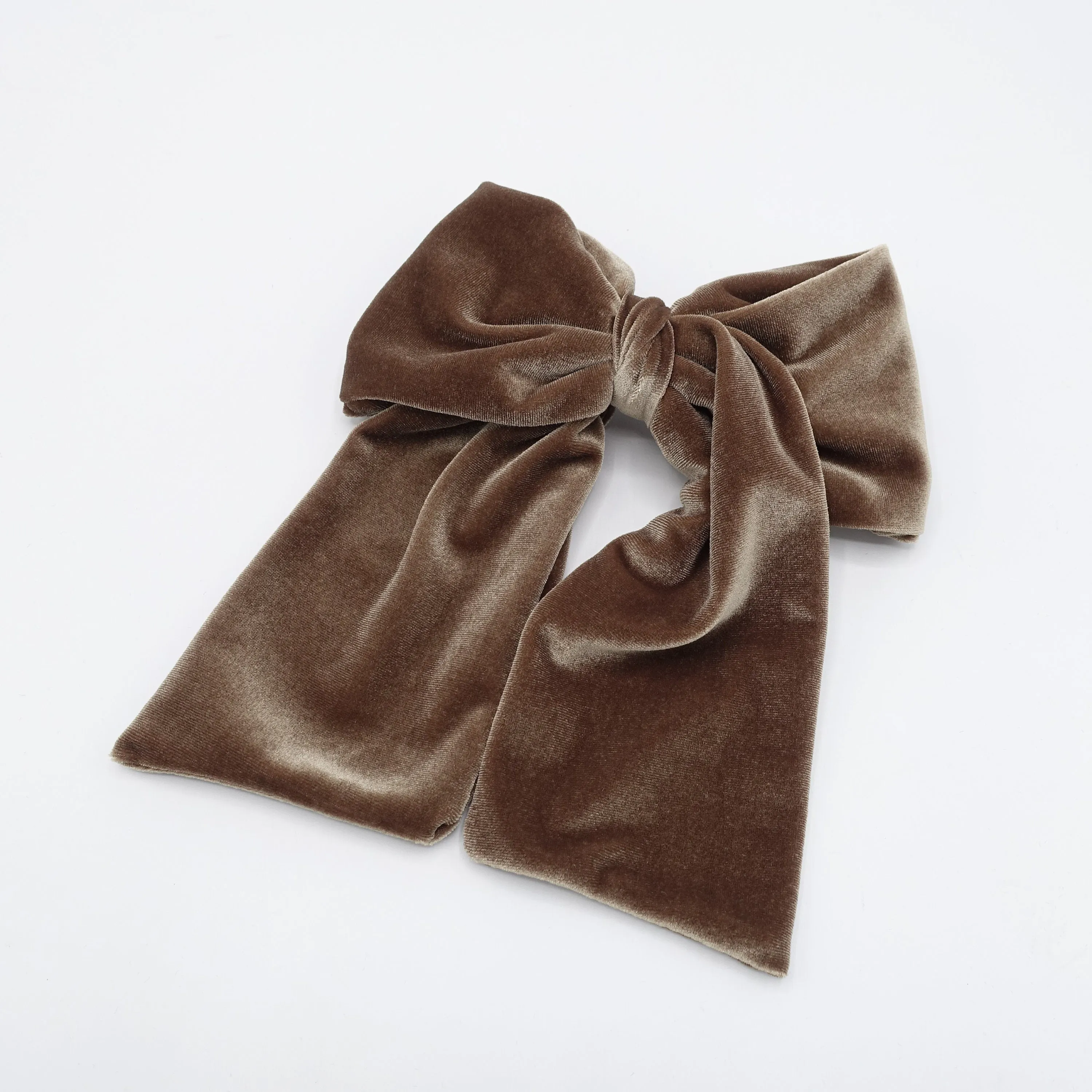 velvet hair bow medium large sized hair accessory for women