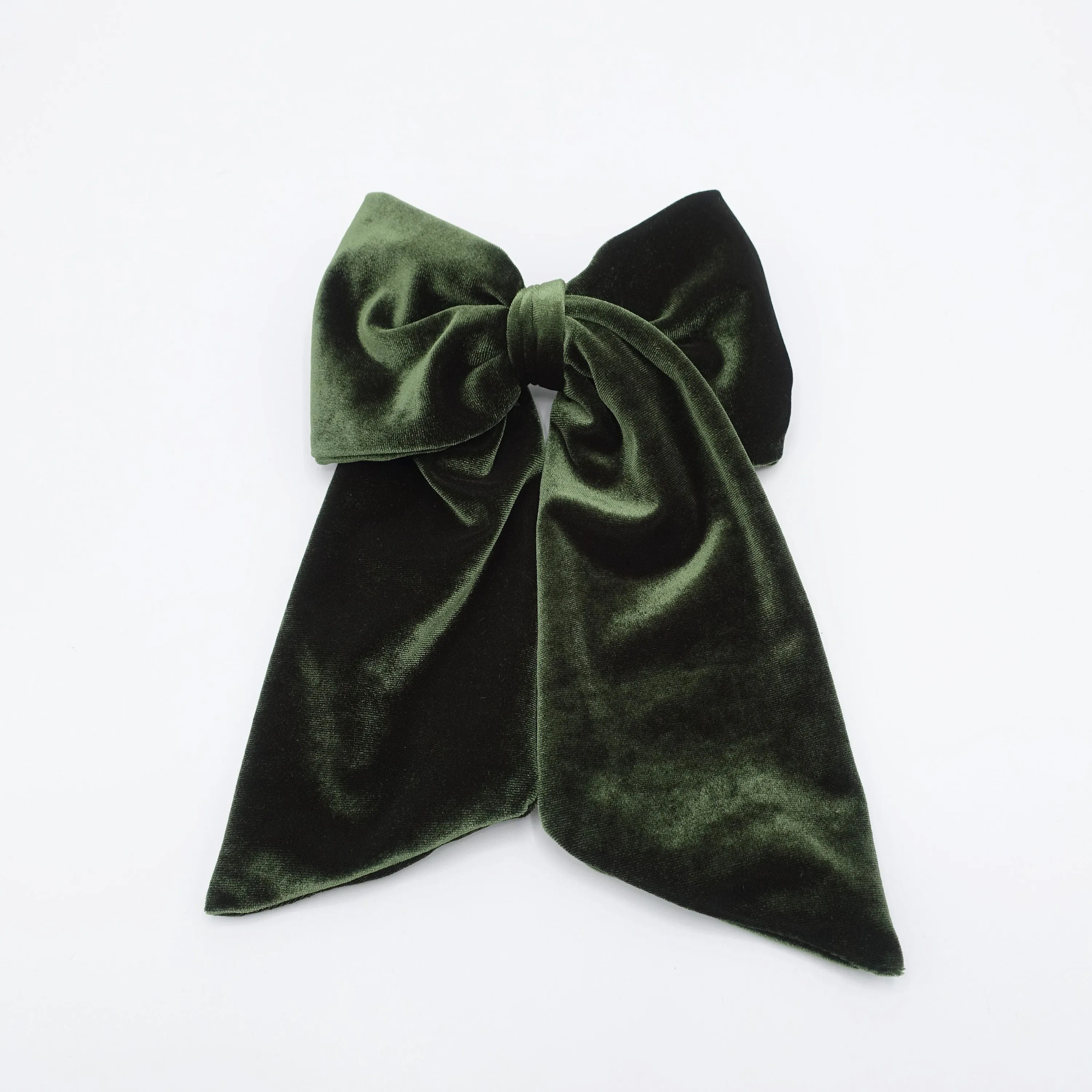 velvet hair bow medium large sized hair accessory for women