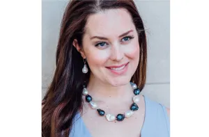 White Freshwater Baroque Pearl Necklace and Earrings Set