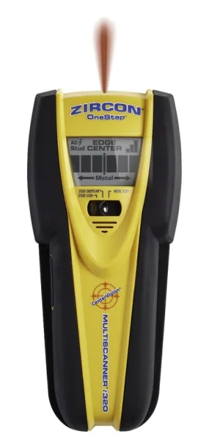 Zircon 63415 Multi-Scanner OneStep i320, 9 V Battery, 3/4 to 3 in Detection, Detectable Material: Metal/Wood :EA: QUANTITY: 1